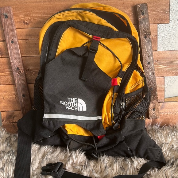The North Face Black and Yellow Backpack - Picture 1 of 8